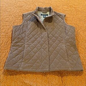 Eddie Bauer Corduroy Textured Quilted Vest